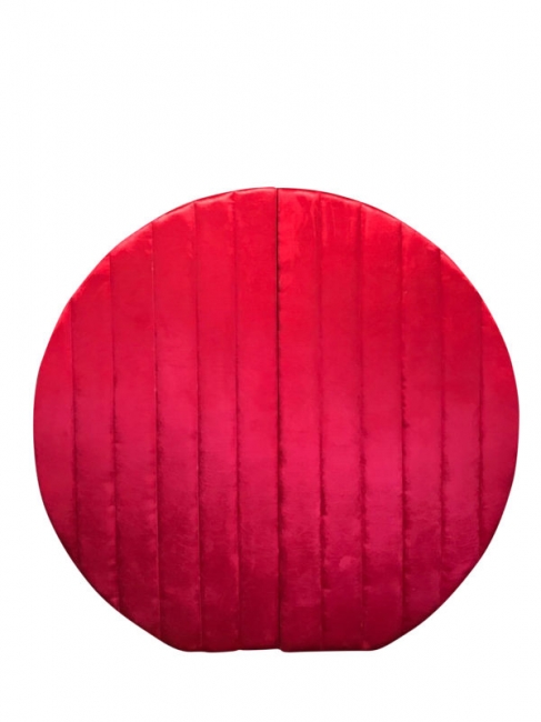 Red Tufted Wall