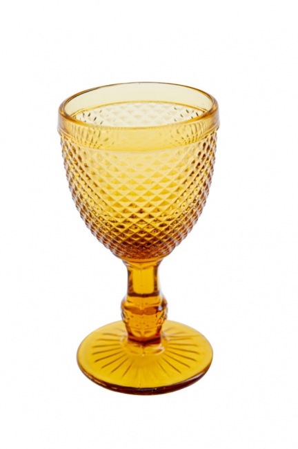 Amber Wine Goblet