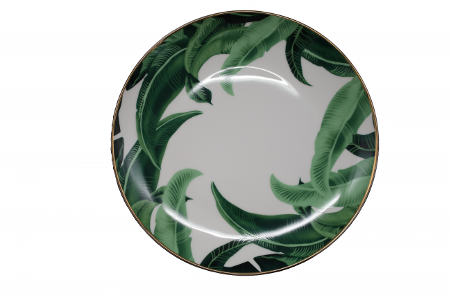 Green Leaf Dinner Plate