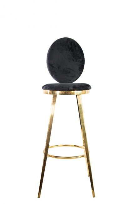 Black and Gold Tiffany Barstool