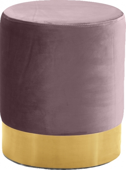 Blush and Gold Ottoman