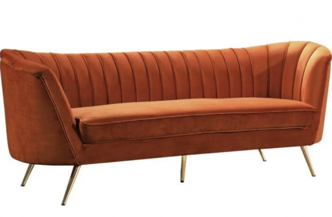 Burnt Orange Alexis Sofa