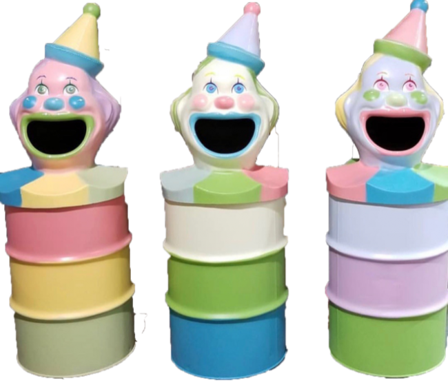 Clown Trash Can