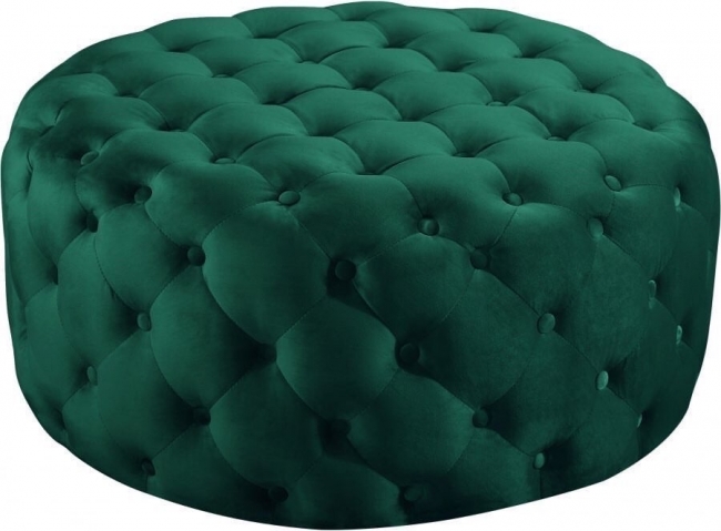 Emerald Tufted Ottoman