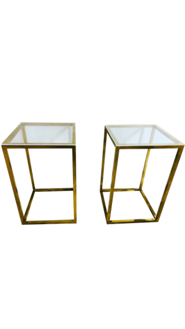 Frame and Glass Pedestal