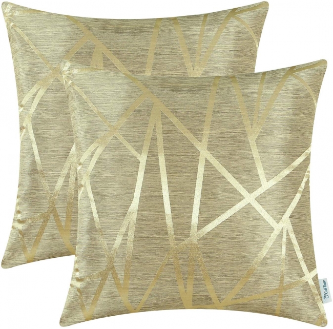 Gold Abstract Pillow
