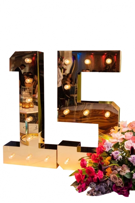 Gold Acrylic Marquee Letters
