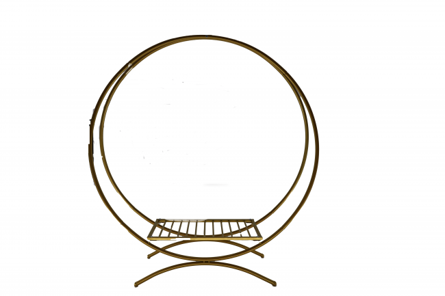 Gold Double Ring Centerpiece 