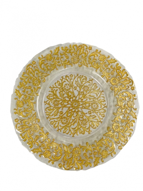 Gold Floral Charger I