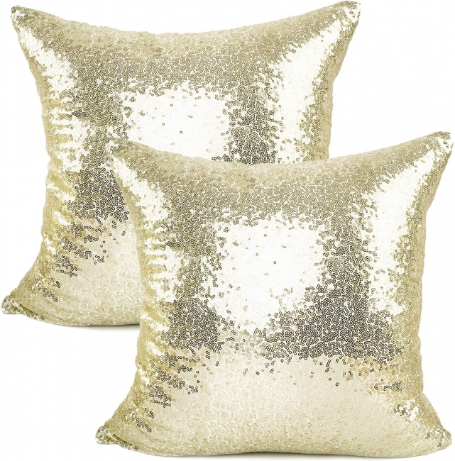 Gold Sequin Pillow