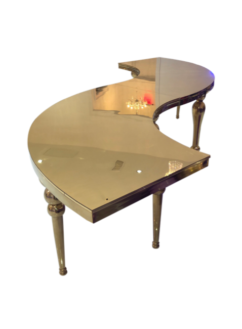 Gold Serpentine Table