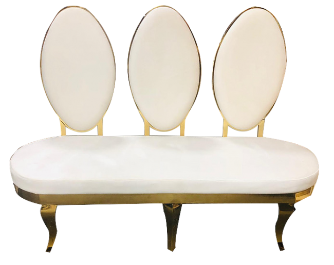 Gold Trinity Loveseat