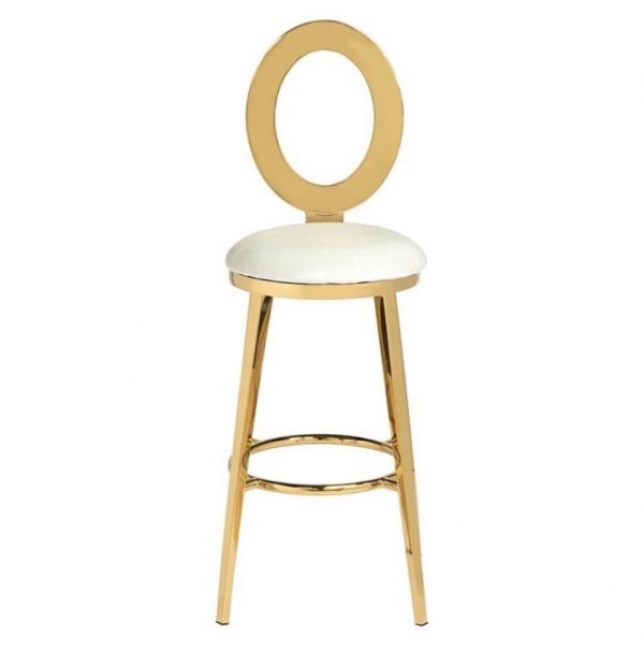 Gold and White Oz Barstool