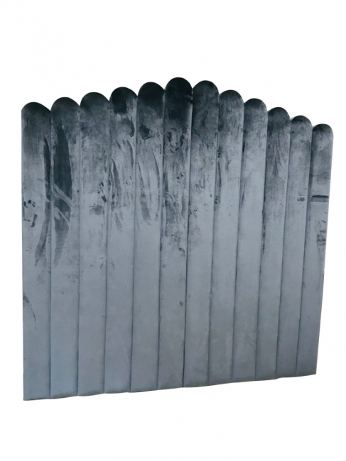 Gray Tufted Ridge Wall
