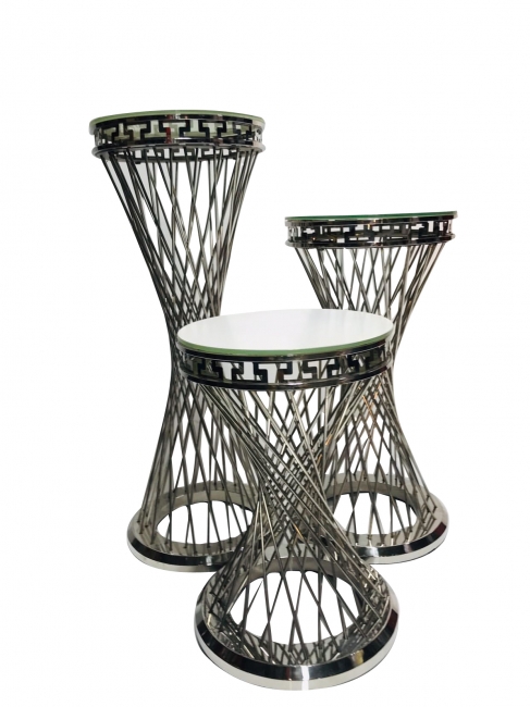 Grecian Pedestals – Silver
