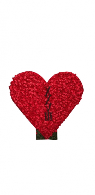 Heart Rose Wall