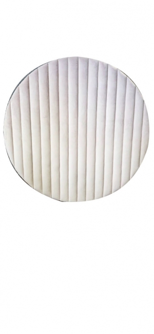 Ivory Tufted Velvet Wall