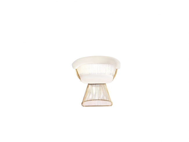 Luxe Wire Chair – White
