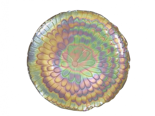 Petal Iridescent Charger
