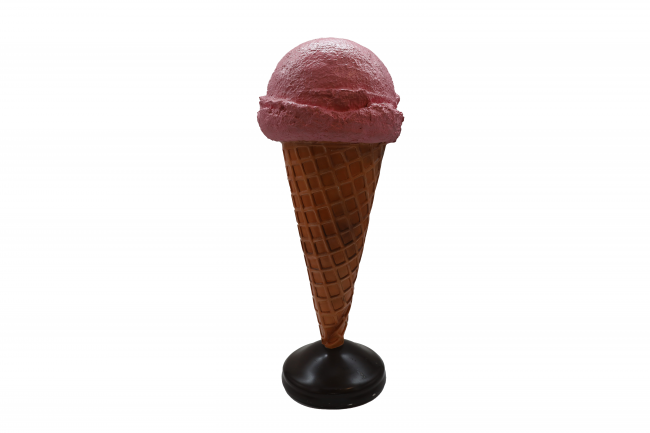 Strawberry Ice Cream Cone 