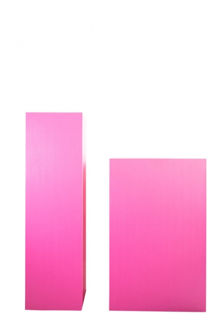 Pink Square Pedestals