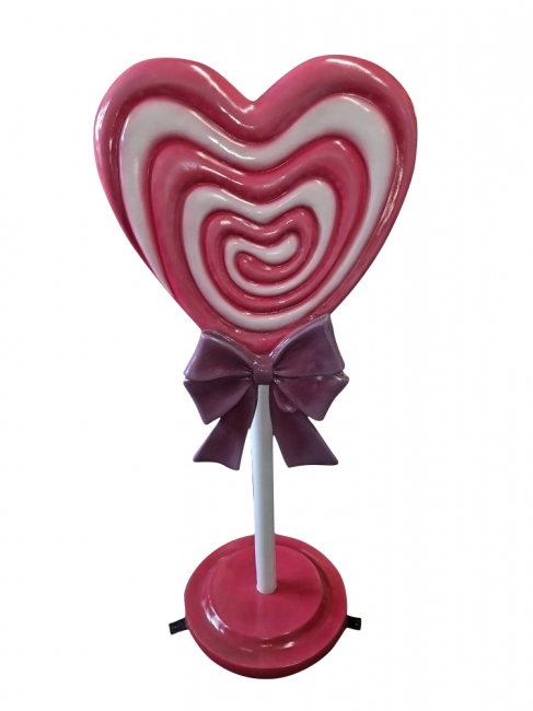 Pink and White lollipop