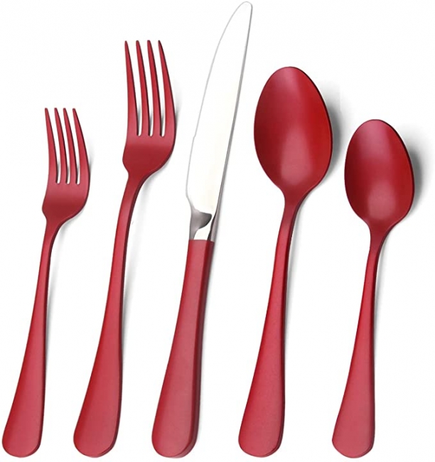 Red Flatware