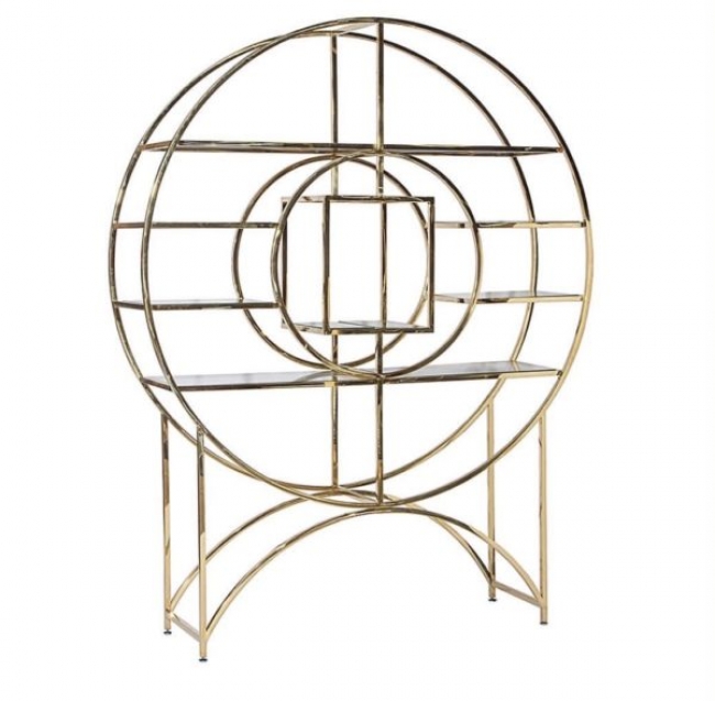 Round Gold Shelf