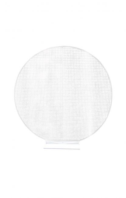 Round Mesh Wall – White