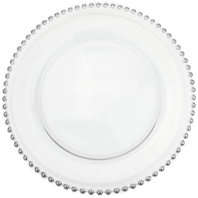 Silver Beaded Charger