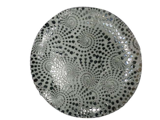 Silver Swirl Charger