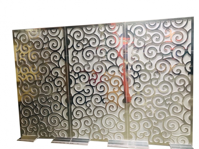 Silver Swirl Panel