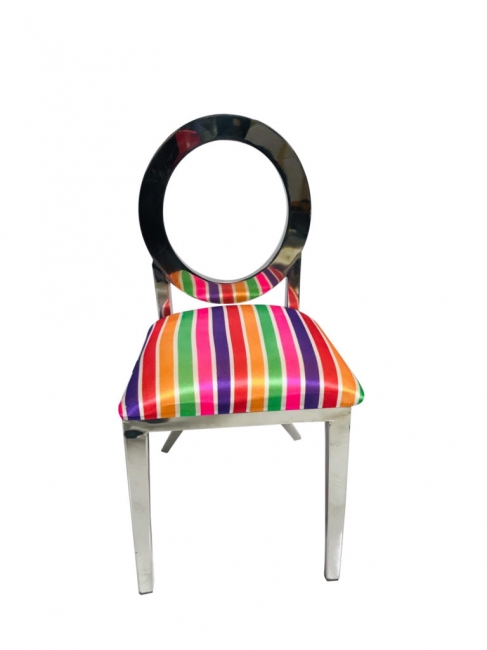 Silver and Multi Oz Chair