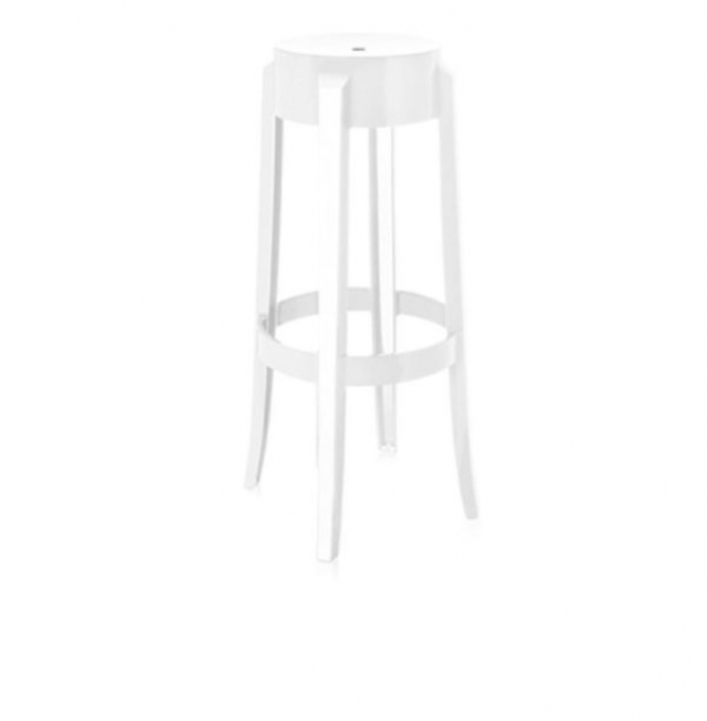 White Acrylic Barstool