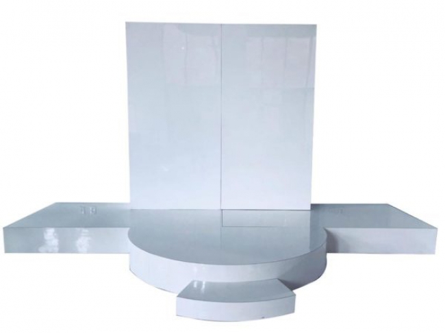 White Backdrop and Stage Combo