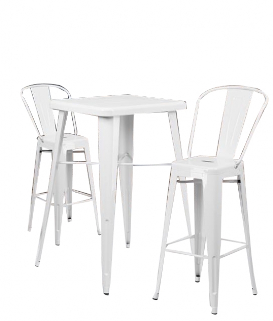 White Metal Highboy