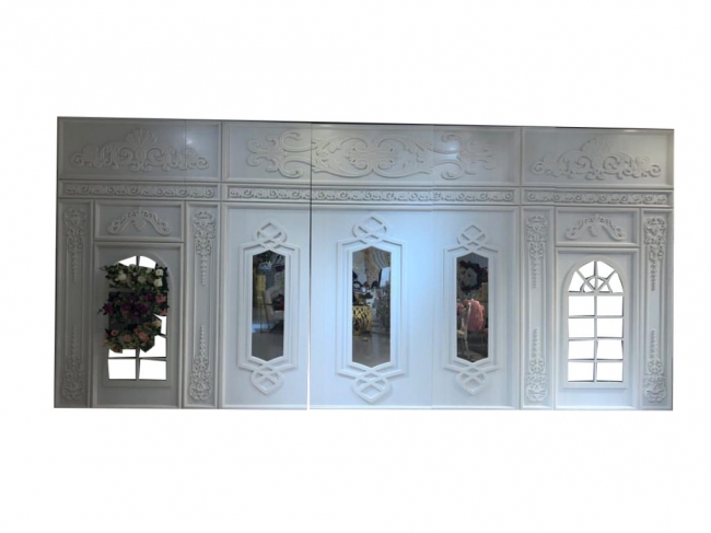 White Ornate Wall