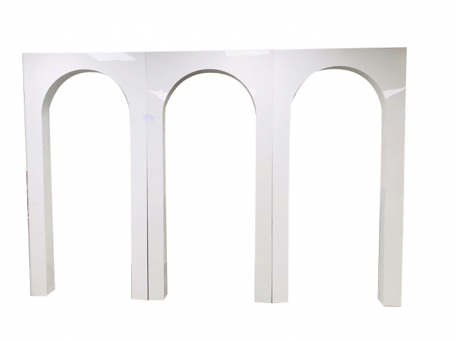 White Threeway Wall