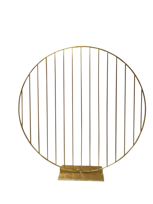 Wire Round Frame – Gold