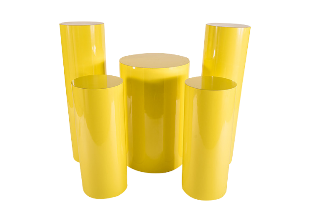 Yellow Pedestals