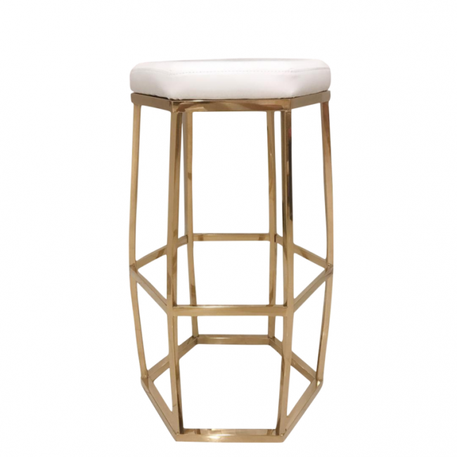 Gold Barrel Barstool